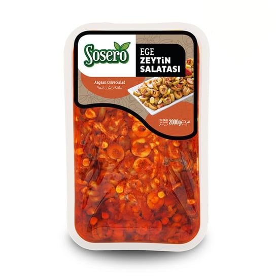 Sosero Ege Tabak 1700 gr Zeytin Salatası