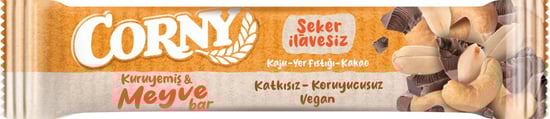 CORNY Kuruyemiş & Meyve Bar Kaju Yer Fıstığı Kakao 35g