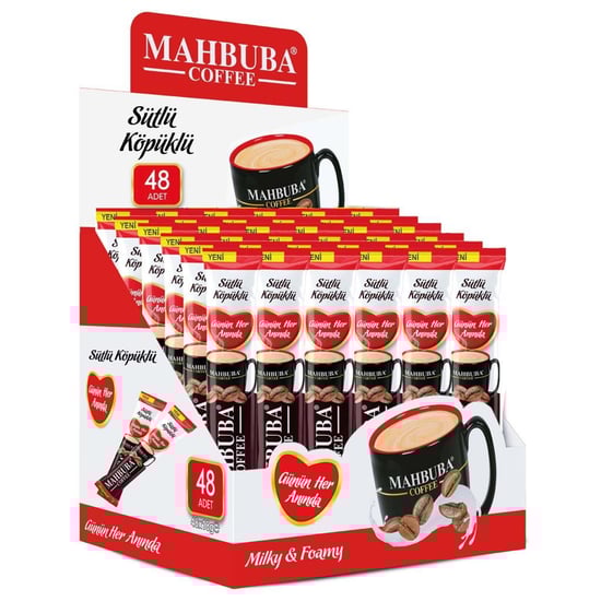 Mahbuba 3ü1 Arada Sütlü Köpüklü Hazır Kahve 48x18gr