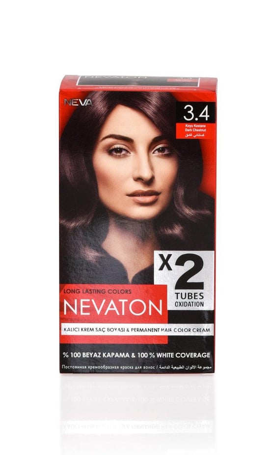 Nevaton 2 Li  Saç Boyası  3.4 Koyu Kestane