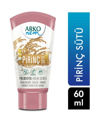 Arko Nem Pirinç Sütü Krem Prebiyotik 60 ml