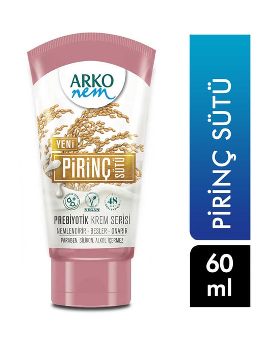 Arko Nem Pirinç Sütü Krem Prebiyotik 60 ml