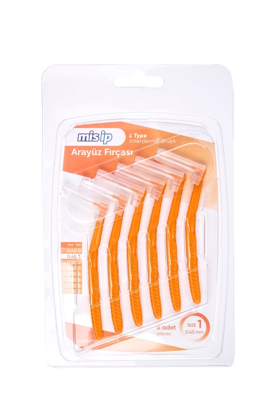 Mis İp L Tipi Arayüz Fırçası Turuncu 0,45