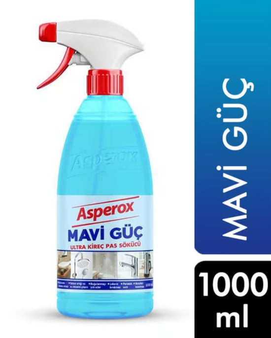 Asperox Mavi Güç Sprey 1000 ml Ultra Kireç Pas Sökücü