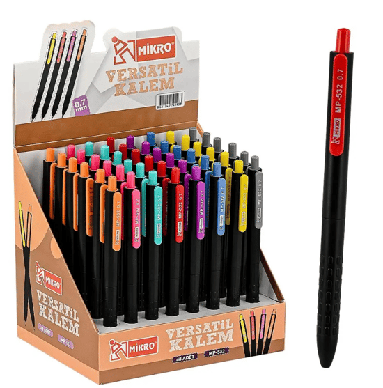 Mikro MP-532 Standlı Versatil Kalem 0,7MM 48 Adet