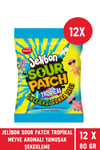 Jelibon Sour Patch Tropikal Meyve Aromalı Yumuşak Şekerleme 80 gr 12 Adet