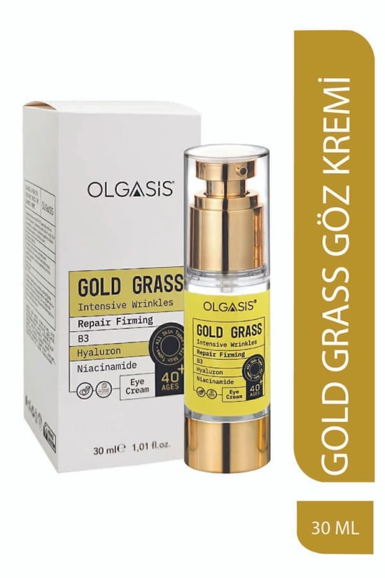 Olgasis Gold Grass Eye Cream B3 & Hyaluron & Niacinamide Yoğun Kırışıklık Karşıtı Göz Kremi 30 ml