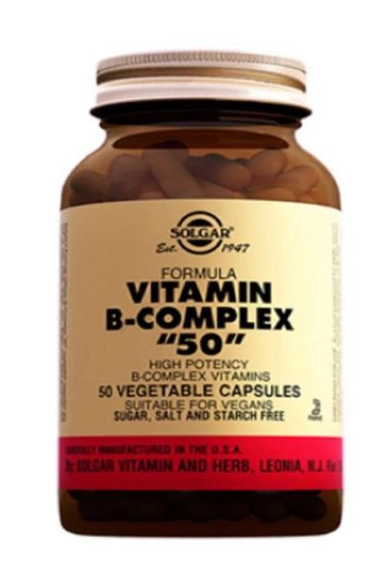 Solgar Vitamin B Complex 50 mg 100 Kapsül