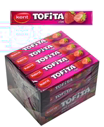 tofita, tofita çilek, çilekli şeker, şeker