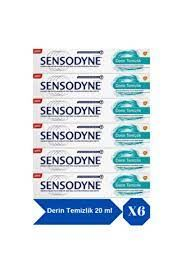 Sensodyne Derin Temizlik Diş Macunu 20 gr x 6 Adet