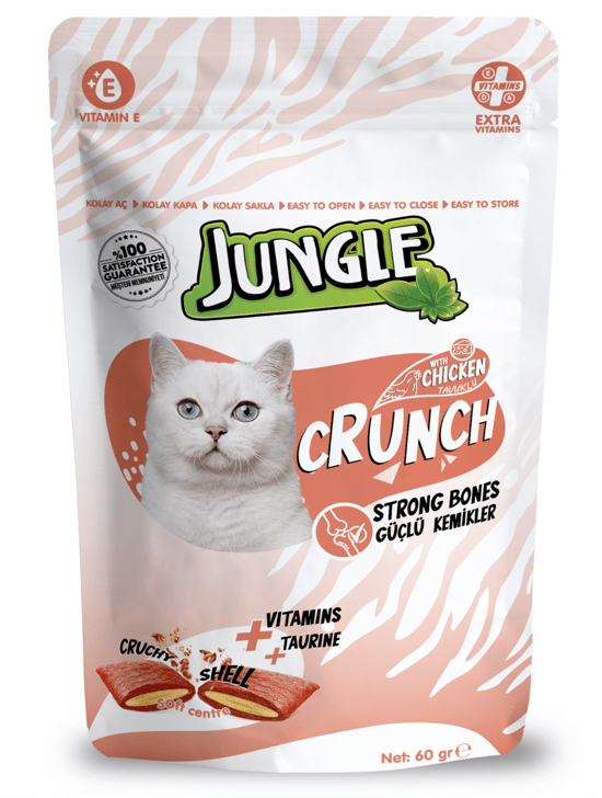 Jungle 60 Gr Crunch Kedi Ödül Maması Güçlü Kemikler Jngr-001