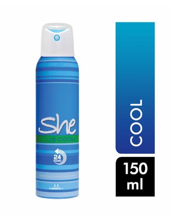 She, dedodorant, Kadın deodorant, She is cool, dedodorant çeşitleri, Kadın deodorantları, deodorant fiyatları, sprey deodorantlar, deodorant satın al, kozmetik, toptan kozmetik
