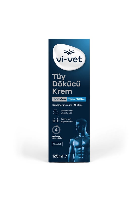 Vivet Erkek Tüy Dökücü Krem 125 ml