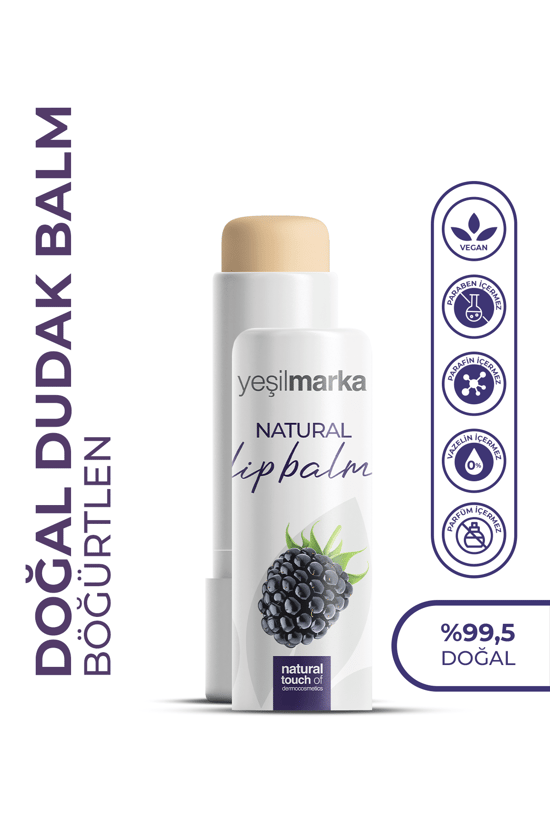 Yeşilmarka Doğal Dudak Balmı - Böğürtlen Aromalı