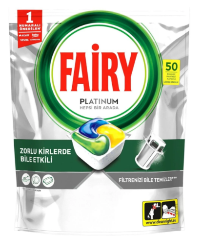 Fairy Platinum 50 Yıkama Bulaşık Makinesi Tableti