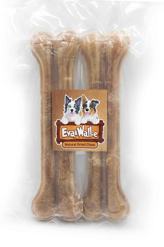 Eva & Walle Doğal Köpek Pres Kemiği Naturel 2' Li 21cm Orta Irk Ve Büyük Irk Köpekler Için
