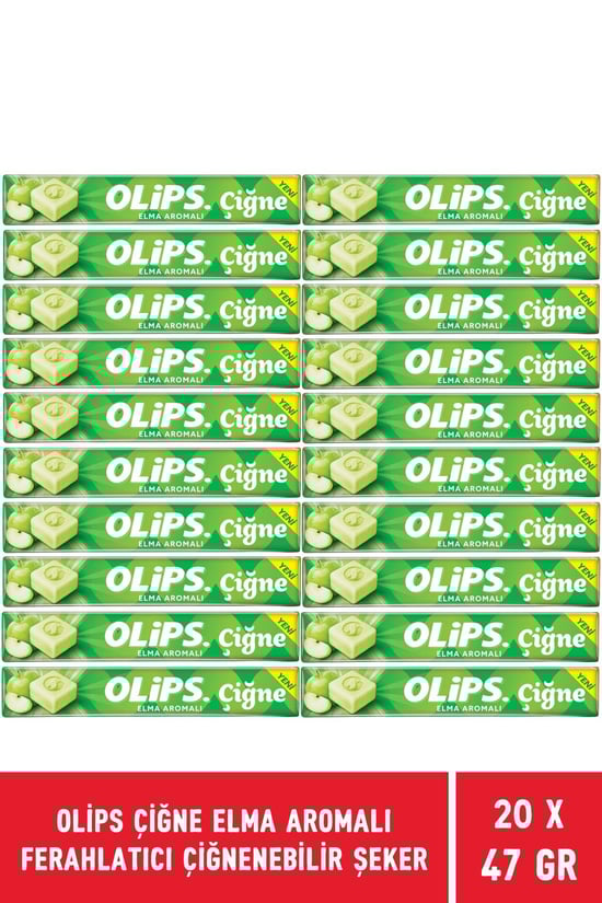 OLİPS ÇİĞNE ELMA 47 G - 20 Adet