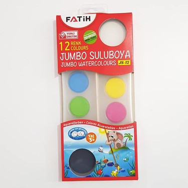 Fati̇h Jumbo Sulu Boya 12 Renk Js-12
