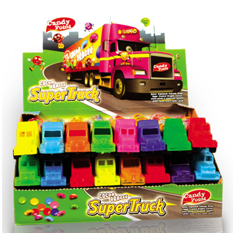 Candy Super Truck Oyuncaklı Şeker Kaplamalı Kakaolu Draje 10gr 24'lü