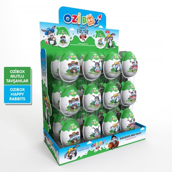 Ozibox Mutlu Tavşanlar 20Gr. Çikolatalı Sürpriz Yumurta