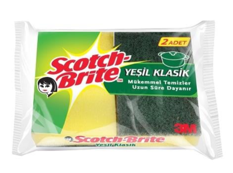 Scotch Brite Yeşil Klasik 2 Li Sünger