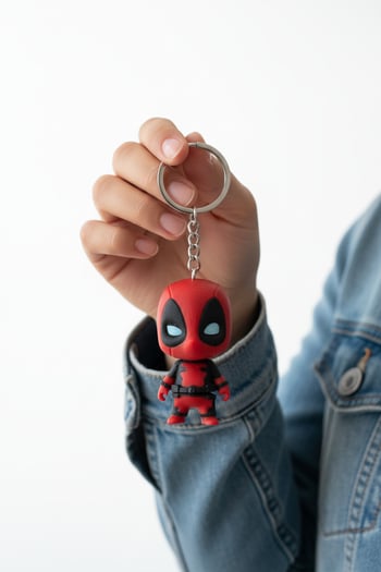 Deadpool Figürlü Hareketli Anahtarlık