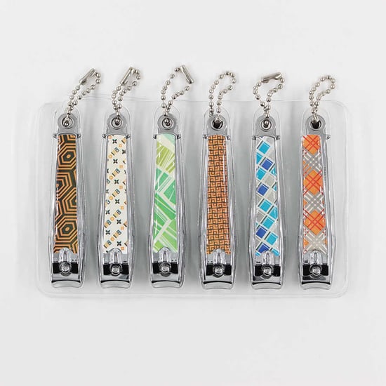 İma Tırnak Makası Büyük Boy Desenli Renkli 12'li