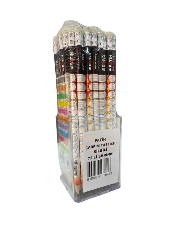 Fatih Carpim Tablosu 72'li Silgili Kursun Kalem 17840