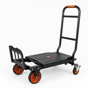 Rafiste Ayarlanabilir Katlanabilir Yük Koli Taşıma Arabası Dört Tekerlekli 120 Kg