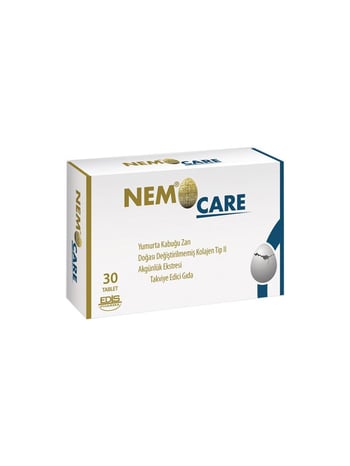 Nemocare Yumurta Kabuğu Zarı Takviye Edici Gıda 30 Tablet