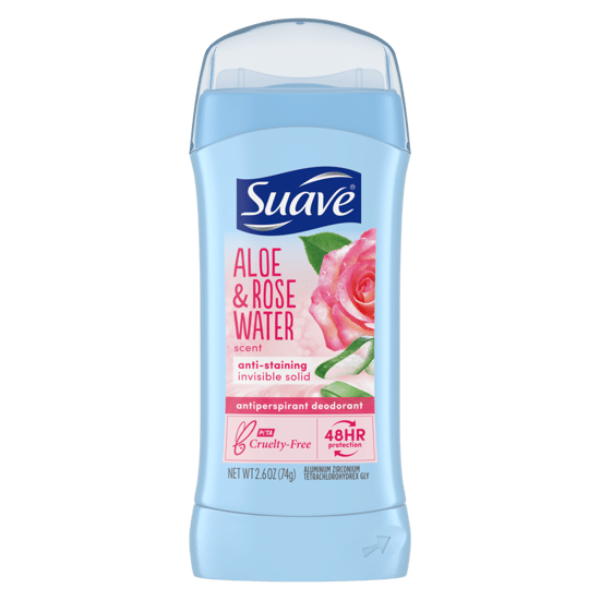 Suave Antiperspirant&Deodorant Stick Aloe & Rose Water 74 g 