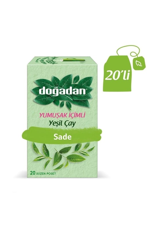 Doğadan Yeşil Çay Yumuşak İçimli 20 Adet