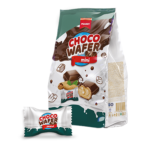 Choco Wafer Mini Fıstıklı 800gr