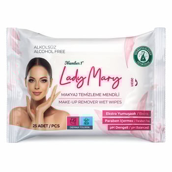 Lady Mary Makyaj Temizleme Mendili 25'li Paket