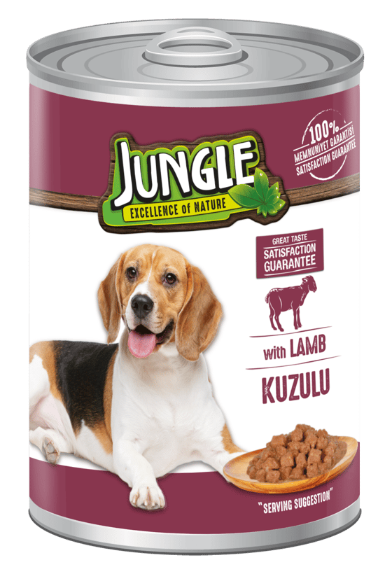 Jungle 400 Gr Konserve Köpek Maması Kuzu Etli & Av Hayvanlı  Jngk-006