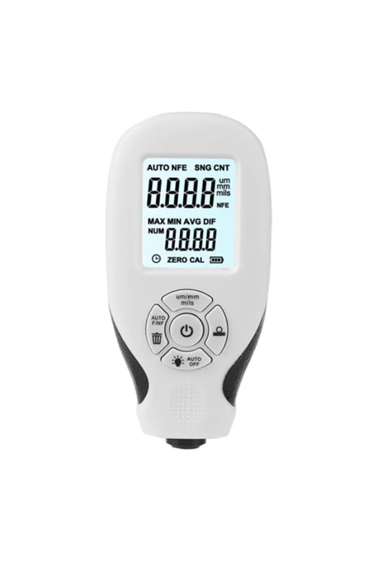 OTO Kaplama Boya Kalınlık Ölçer 0-2000 Um Araba Boyası Ölçüm Cihazı Beyaz