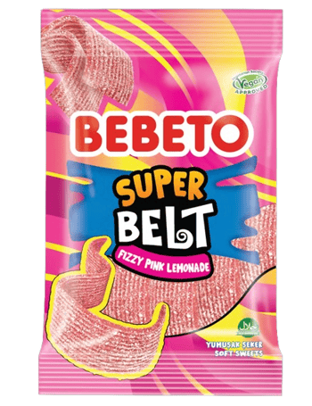 Bebeto Super Belt Pink Lemonade 135 Gr Licorice