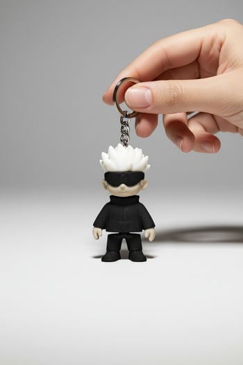 Satoru Gojo Figürlü Hareketli Anahtarlık