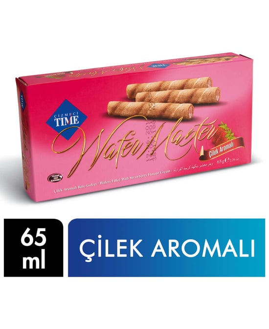 Çizmeci Time Gofret 65 g  Wafer Master Çilek Aromalı