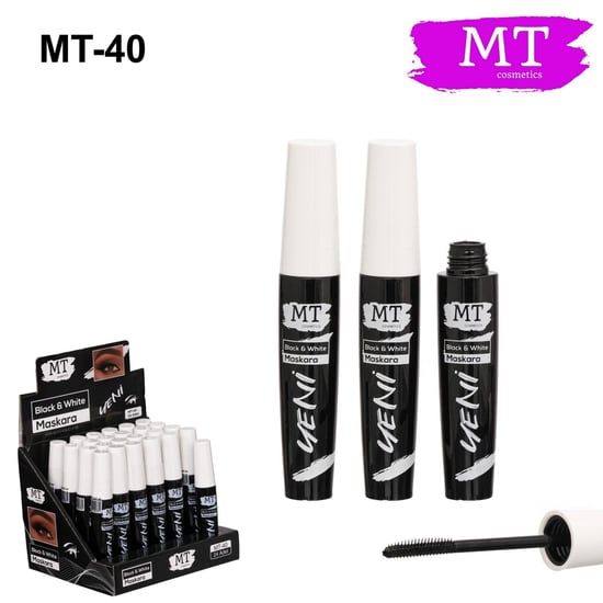 MT Yeni Siyah Beyaz Ambalajlı Maskara