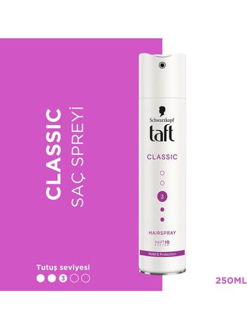 Taft Saç Spreyi Power No: 3 Classic 250 ml