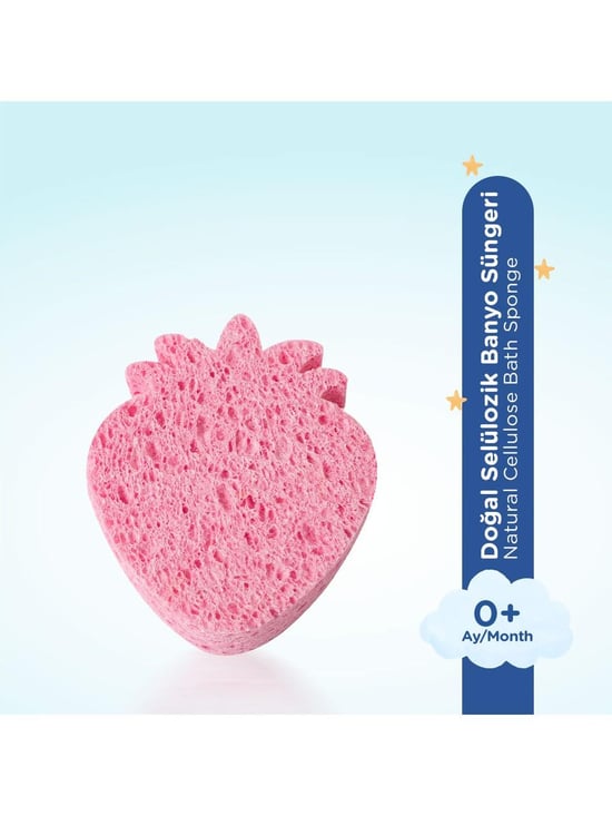 Wee Baby Doğal Selülozik Banyo Süngeri Pembe