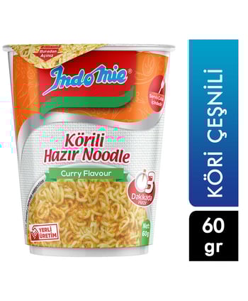 İndomie Bardak Noodle 60 gr Köri Çeşnili