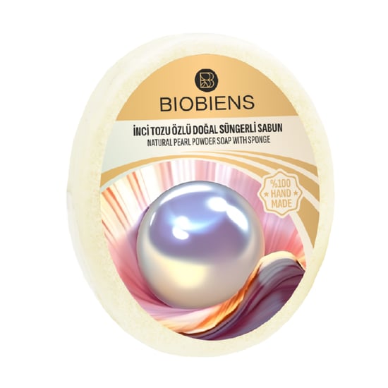Biobiens Süngerli̇ Sabun 130gr İnci̇ Tozu  Özlü