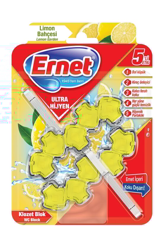 Ernet Ultra Hijyen Klozet Blok Limon Bahçesi 2X50 GR
