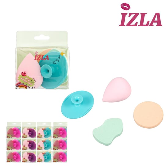 İzla Fırça Temizleyicili 4'lü Sünger Seti