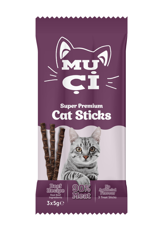 Muçi Ödül Çubuğu Cat Stick 3 Lü Biftekli