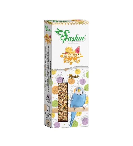Pet Food  Şaşkın Meyveli Muhabbet Kuşu Krakeri 3'lü