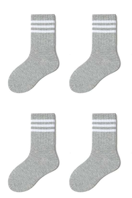 BGK 4 Çift Çocuk Çizgili Mevsimlik Çorap 31-34