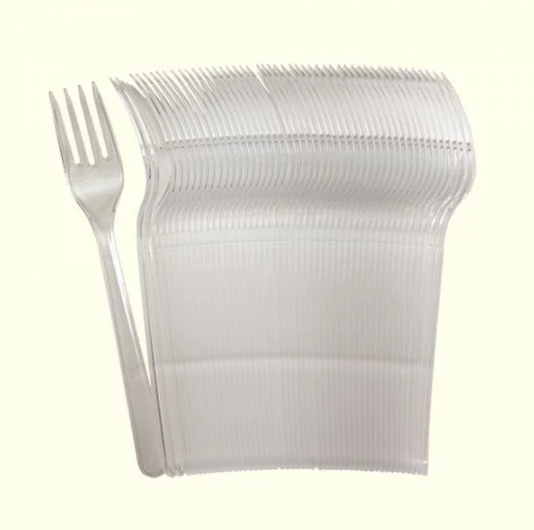 Plastik Çatal Şeffaf